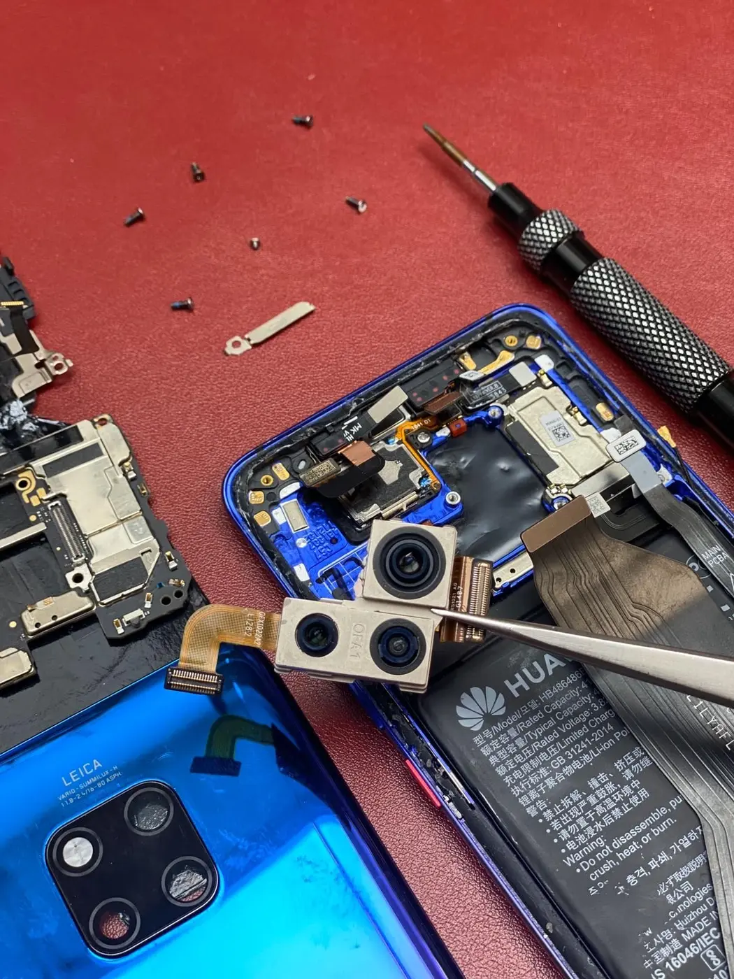 Remplacement du module caméra d’un téléphone Huawei